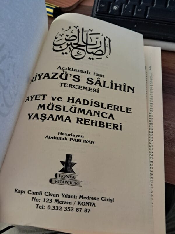 Açıklamalı Tam RİYAZÜ'S SÂLİHİN Tercemesi/Abdullah PARLIYAN(Hazırlayan) - Görsel 2