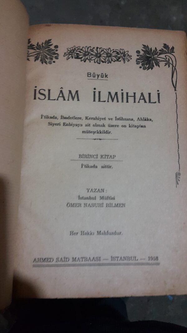 BÜYÜK İSLAM İLMİHALİ/Ömer Nasuhi Bilmen