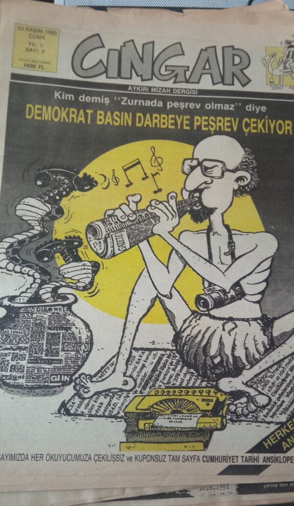 CINGAR Haftalık Aykırı Mizah Dergisi-Sayı 2-23 Mart 1990
