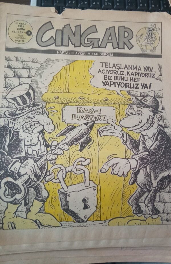 CINGAR Haftalık Aykırı Mizah Dergisi-Sayı 11-25 Ocak 991
