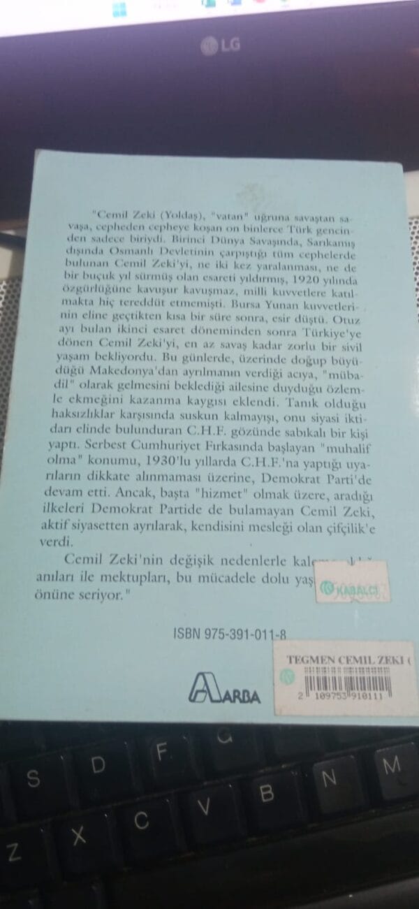 Kendi Kaleminden TEĞMEN  CEMİL ZEKİ (YOLDAŞ) Anılar-Mektuplar/ Hazırlayan: Engin BERBER - Görsel 2