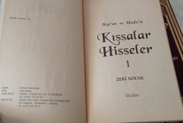 Kur'an ve Hadis'te Kıssadan Hisseler 1/Zeki SOYAK - Görsel 2