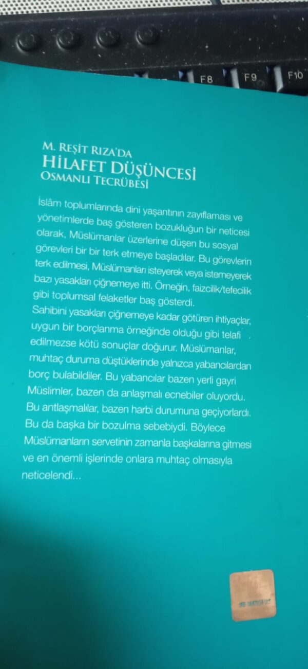 M.REŞİT RIZA'DA HİLAFET DÜŞÜNCESİ-OSMANLI TECRÜBESİ/Mehmet ÇELEN - Görsel 3