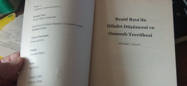 M.REŞİT RIZA'DA HİLAFET DÜŞÜNCESİ-OSMANLI TECRÜBESİ/Mehmet ÇELEN - Görsel 2