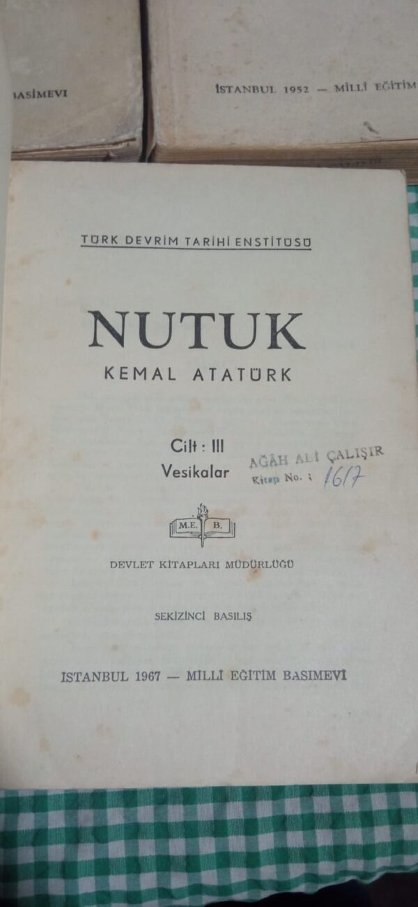 NUTUK(TAKIM),Kemal ATATÜRK(1951 BASKISI) - Görsel 3