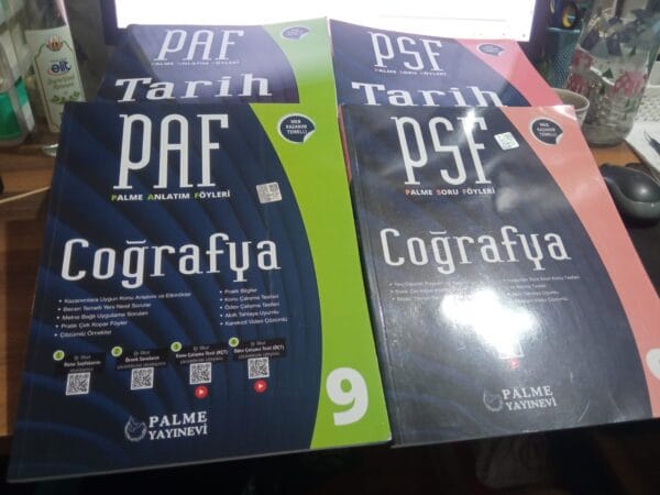 PALME YAYINEVİ 9.SINIF TARİH -COĞRAFYA DERS ANLATIM VE SORU FÖYLERİ(4 KİTAP)