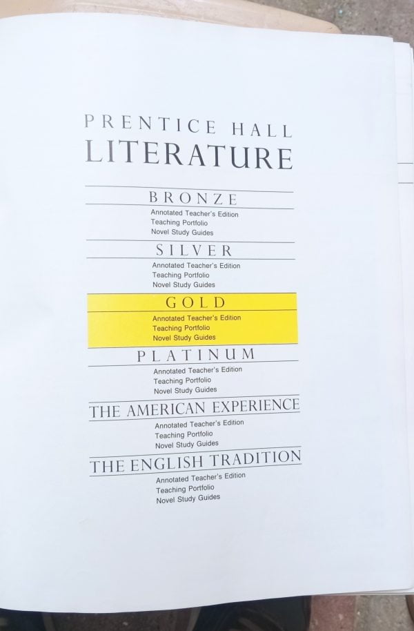 PRENTICE HALL LİTERATURE GOLD - Görsel 2