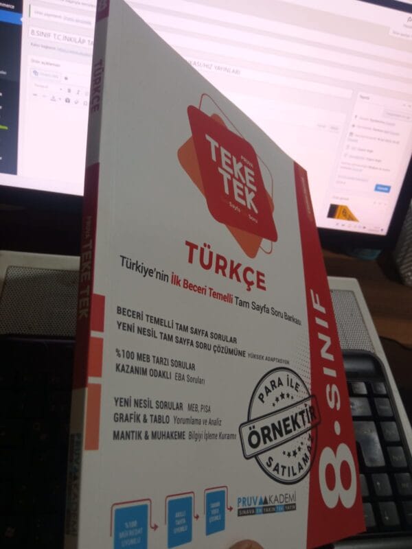 PRUVA TEKE TEK 8.SINIF TÜRKÇE SORU BANKASI/Pruva Akademi