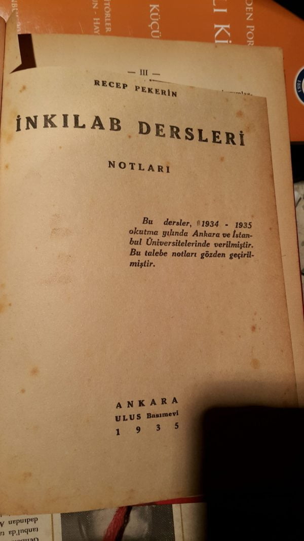 Recep Peker'in İNKILÂP DERSLERİ Notları - Görsel 2