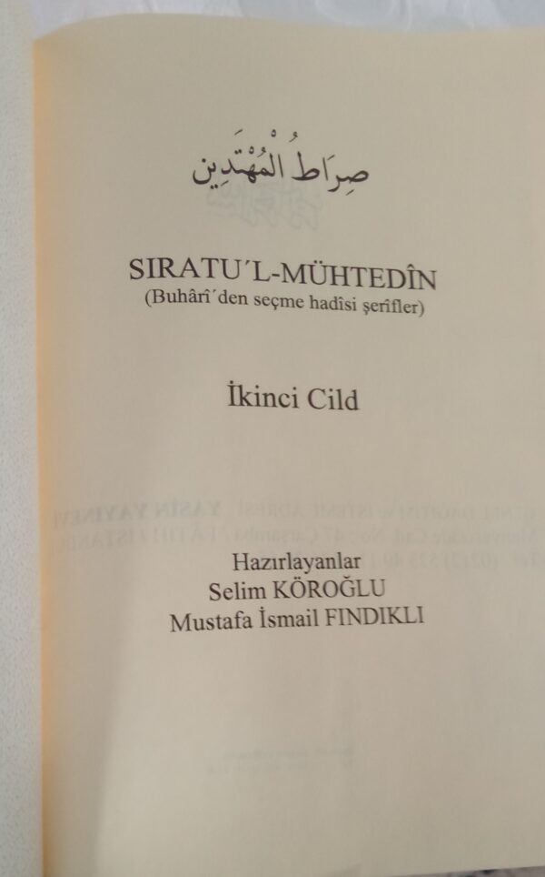 SİRACÜ'L MÜTTEKİN İzahı SİRATÜ'L-MÜHTEDİN 2/Haz: Selim KÖROĞLU-M. İsmail FINDIKLI - Görsel 2
