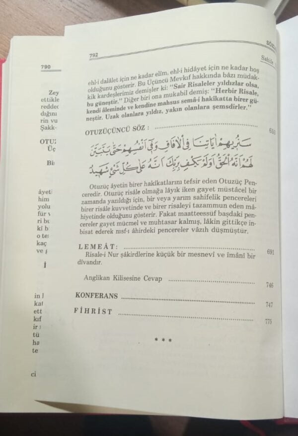 Risale-i Nur Külliyatından SÖZLER/Bediüzzaman Said Nursi - Görsel 3