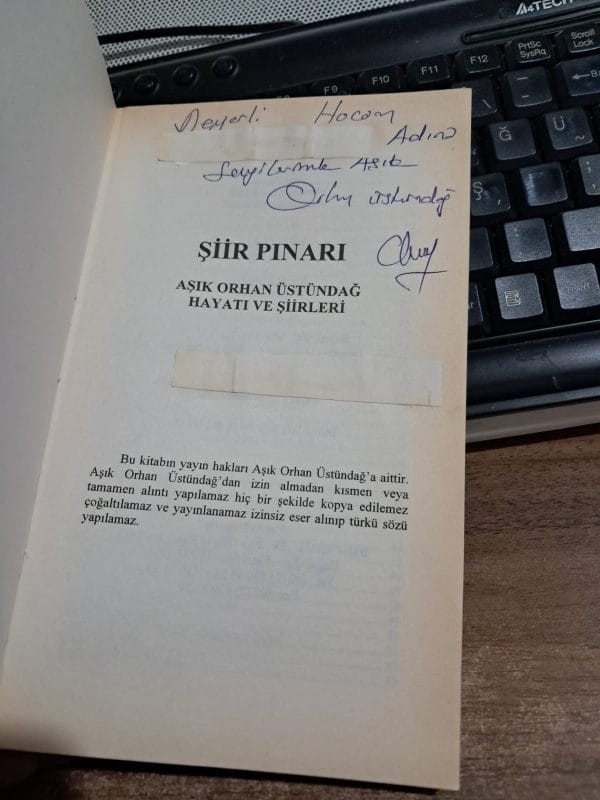 ŞİİR PINARI-Aşık Orhan Üstündağ Hayatı ve Şiirleri/Mustafa ATASEVER - Görsel 2