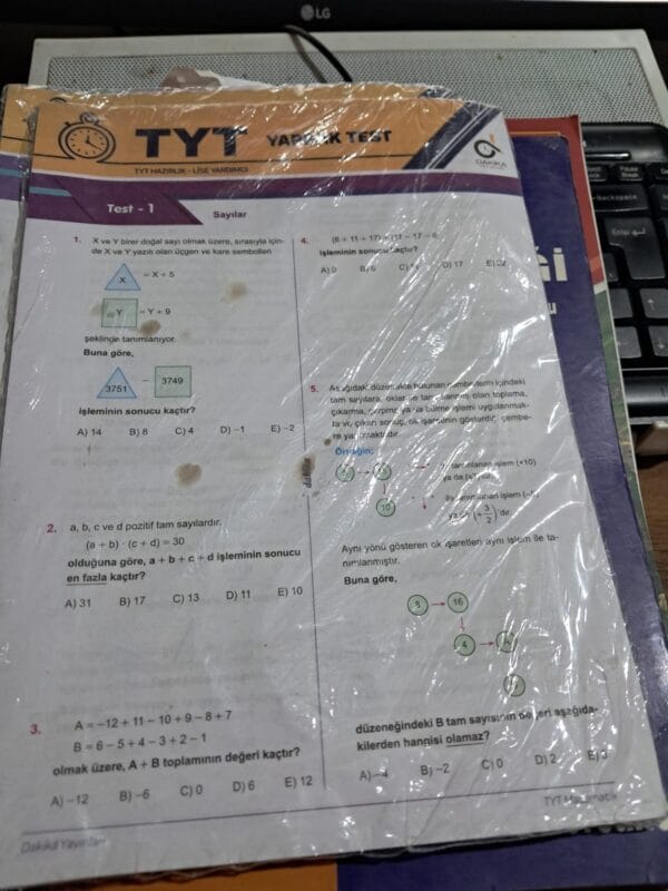 TYT MATEMATİK YAPRAK TEST/DAKİKA YAYINLARI
