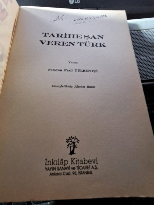 TARİHE ŞAN VEREN TÜRK/Feridun Fazıl TÜLBENTÇİ - Görsel 2