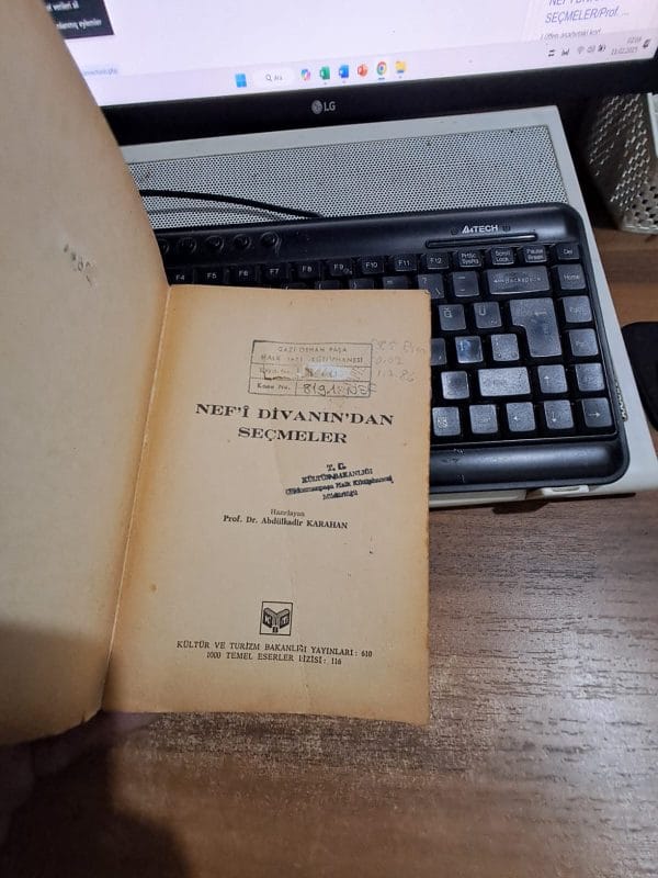 NEF'İ DİVANI'NDAN SEÇMELER/Prof. Dr. Abdülkadir KARAHAN - Görsel 2
