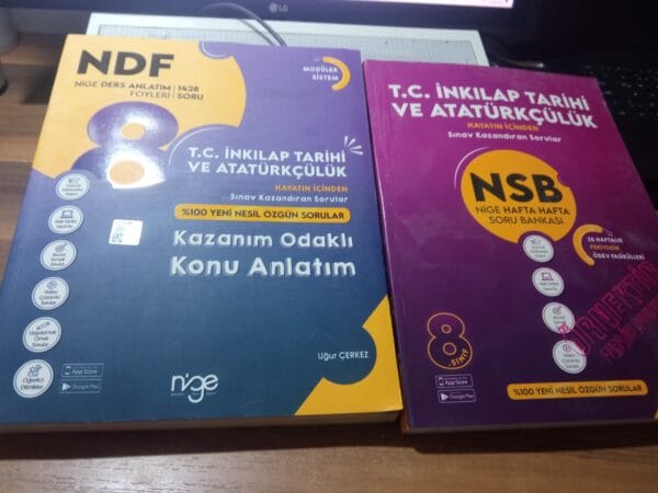 NİGE 8.SINIF T.C.İNKILÂP TARİHİ DERS ANLATIM FÖYLERİ(NDF) ve HAFTA HAFTA SORU BANKASI(NSB)-2 Kitap/Uğur ÇERKEZ