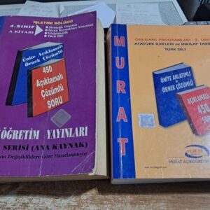 Önlisans Programları -2 sınıf-Atatürk İlkeleri ve İnkılap Tarihi-Türk Dili+İşletme Bölümü 4.Sınıf(2 kitap)/Murat Açıköğretim